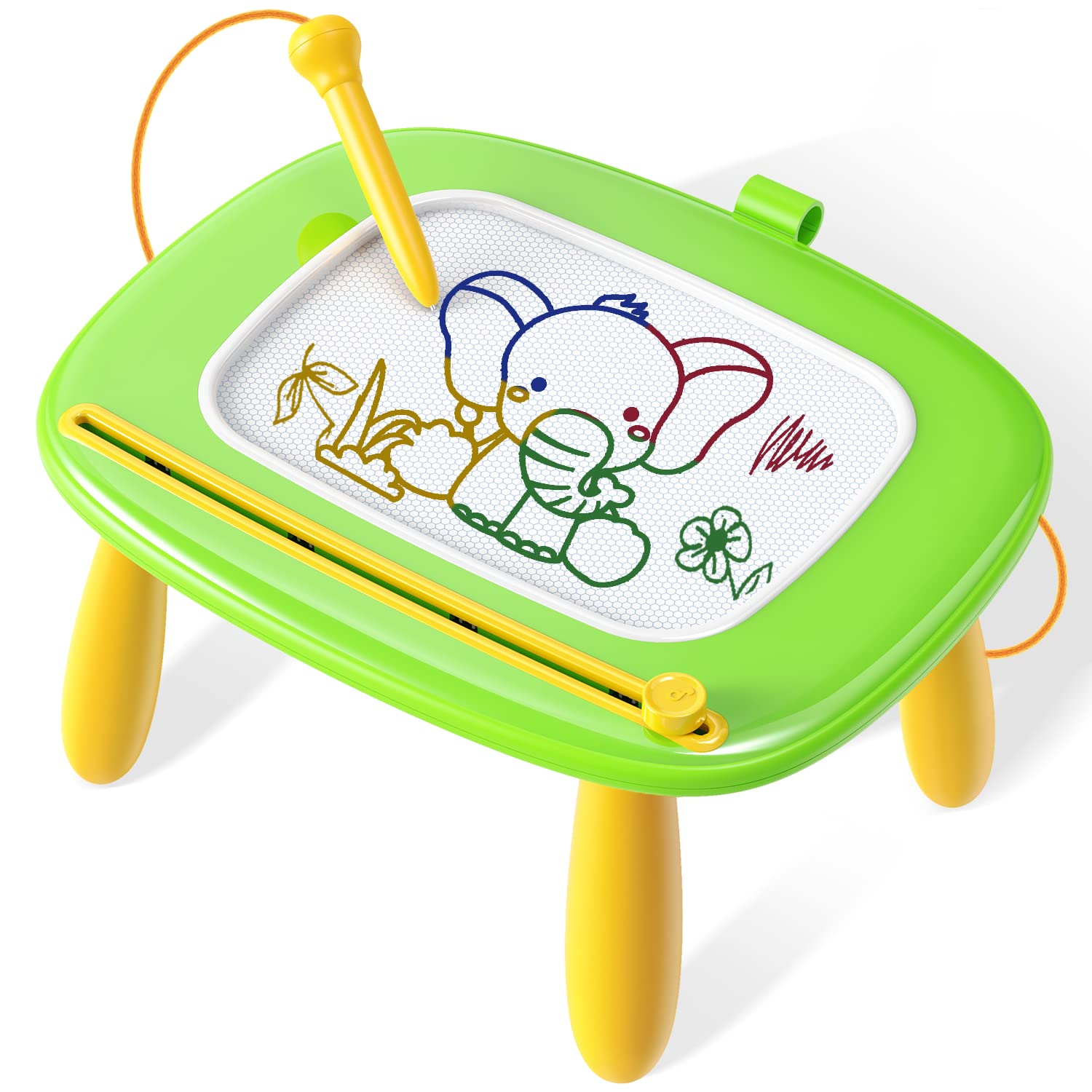 Seimome Toddlers Toys Ages 1-3, Magnetic Drawing Board, Doodle Board Pad Learning and Educational Toys for 18 Months Kids Birthday Gifts- Green