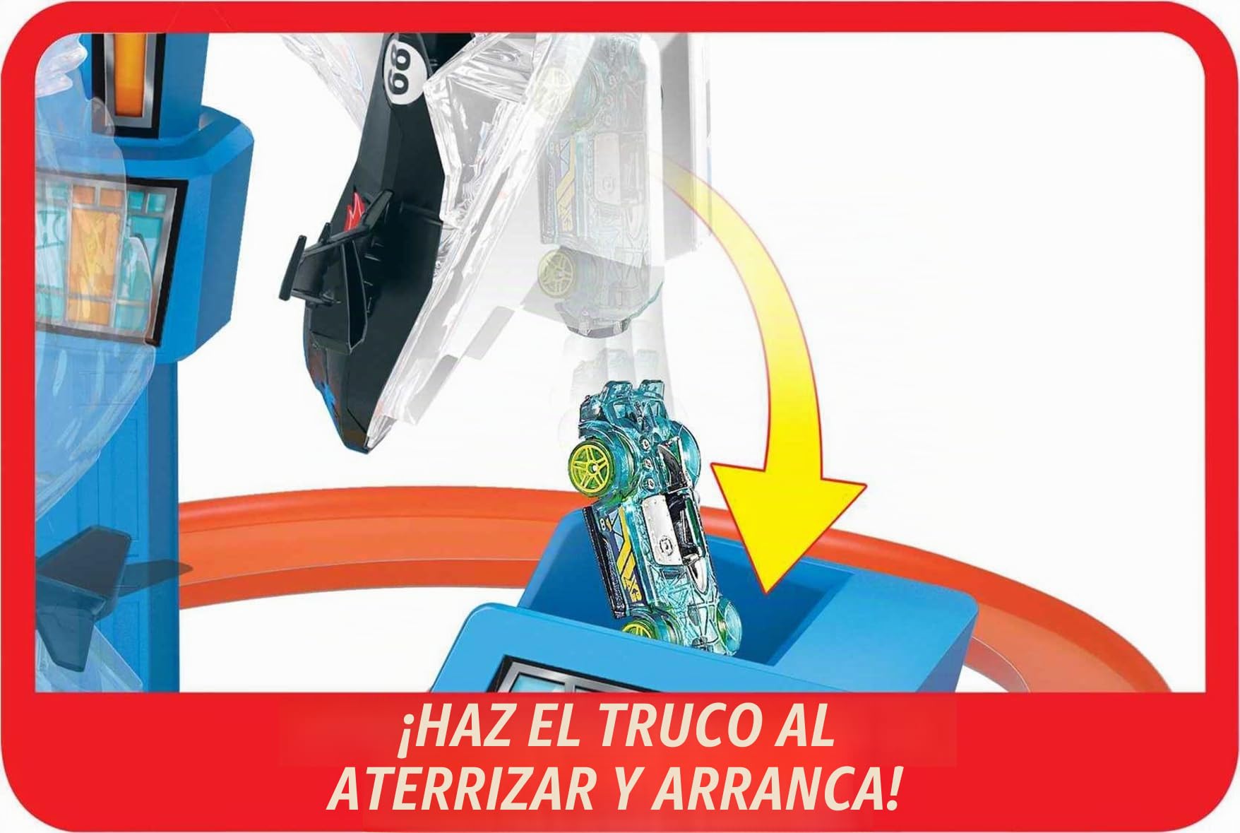 Hot Wheels - Jet Jump Airport Pista de Coches de Juguete para niños +5 años (Mattel GFH90)