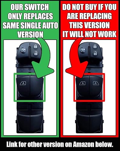 Miniatura 3 de SWITCHDOCTOR Interruptor maestro de ventana para Nissan Altima Sedan Base, S, SR, SV 2013-2018