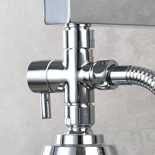 Miniatura 2 de Válvula desviadora de ducha G12" para baño, válvula desviadora de brazo de ducha de latón de 3 vías para ducha de mano, componentes universales de
