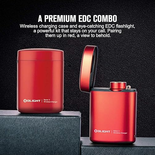 Miniatura 8 de OLIGHT Baton3 Premium Edition Linterna LED ultra compacta de 1200 lúmenes alimentada por una sola batería IMR16340 personalizada con caja de carga