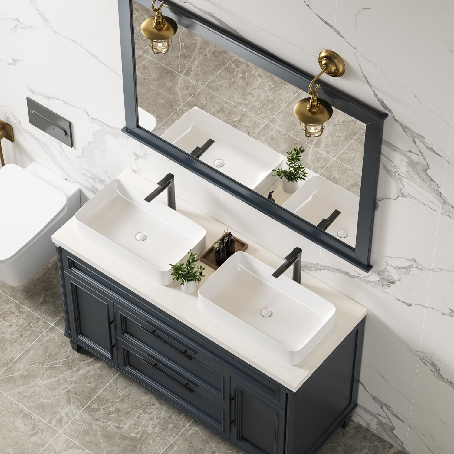 Snapklik.com : 24 Inch Countertop Vessel Sink For Bathroom Modern ...