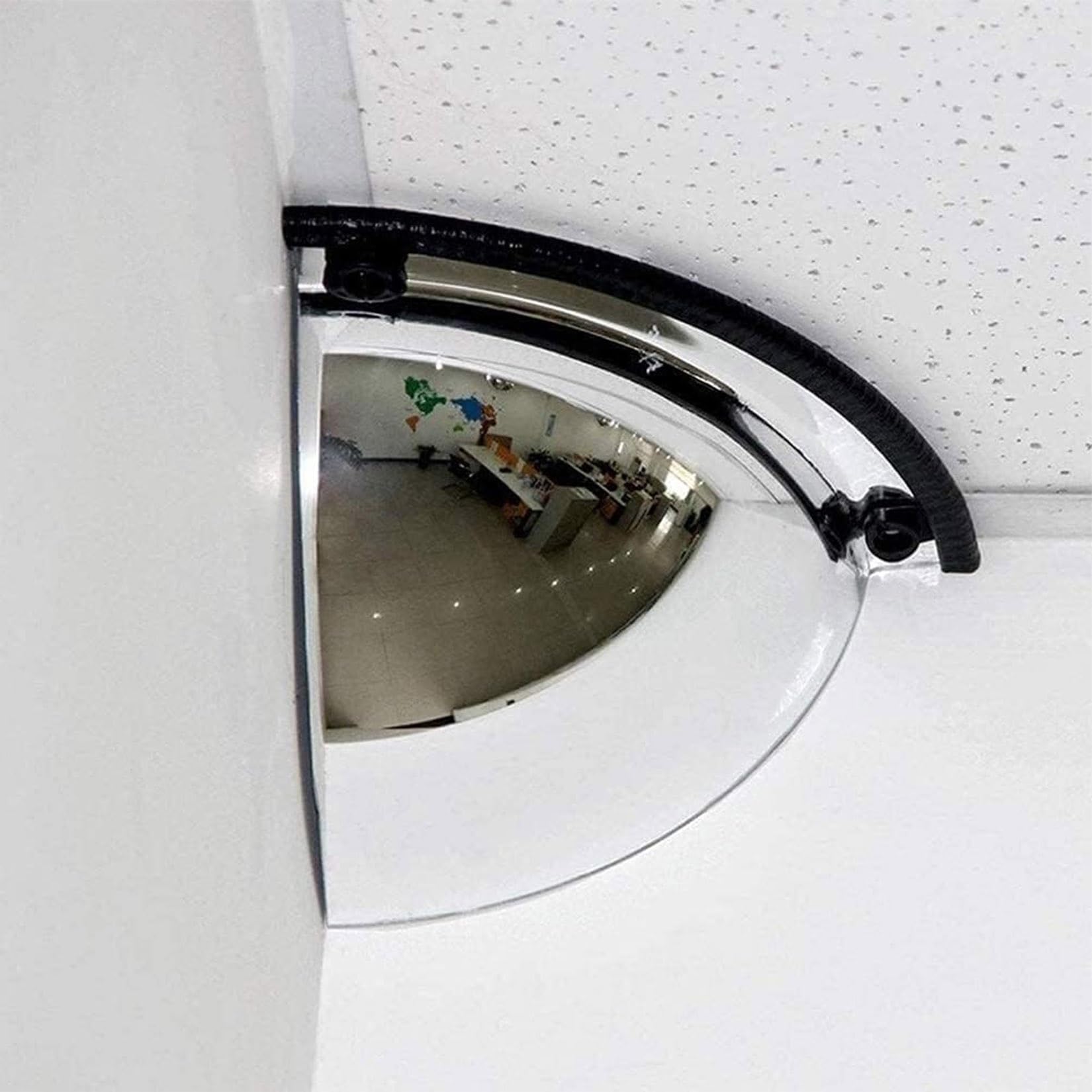 Miroir Sphérique, Miroir De Sécurité Intérieur, Miroir De Garage À Vue Large, Miroir Sphérique Acrylique, Miroir De Surveillance De Supermarché (Miroir Sphérique 1/8, Angle De Vision De 90 Degrés) (
