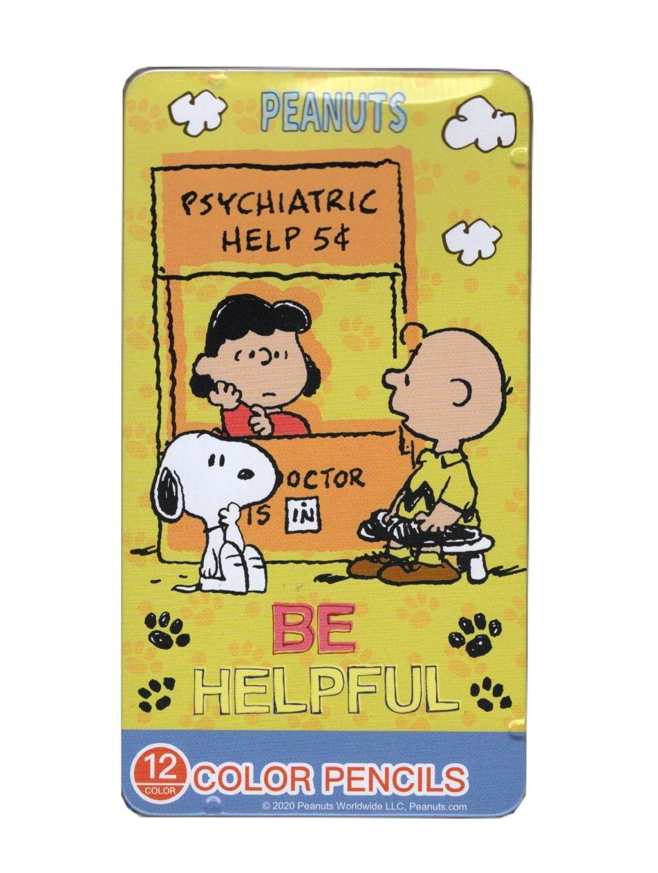 Amazon | Y's キャラクター 色鉛筆 12色 缶入り スヌーピー 27513