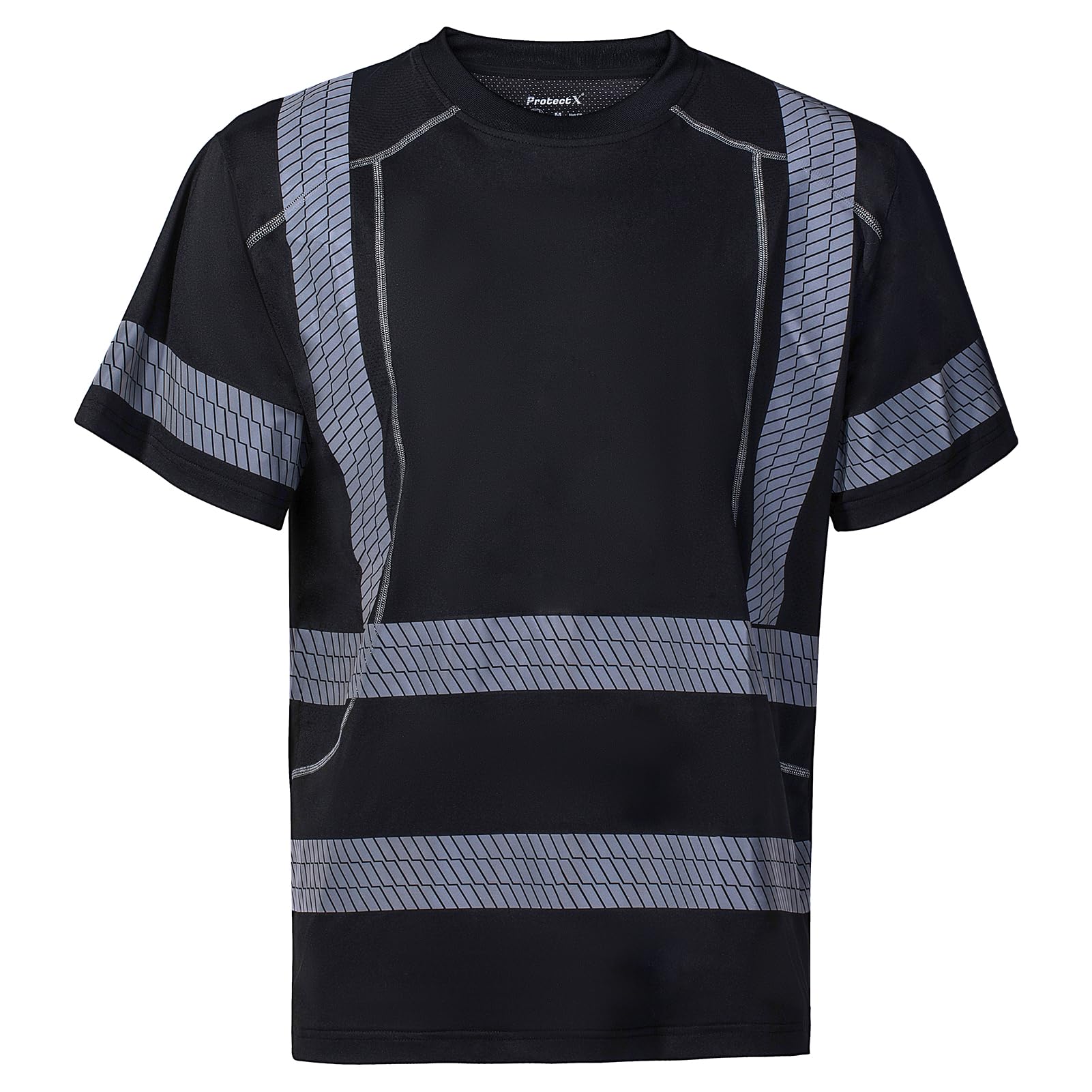 ProtectX High Visibility Short Sleeve Shirts Reflective Hi Vis Safety Shirts for Men and Women Shirts for Construction 1 Pack