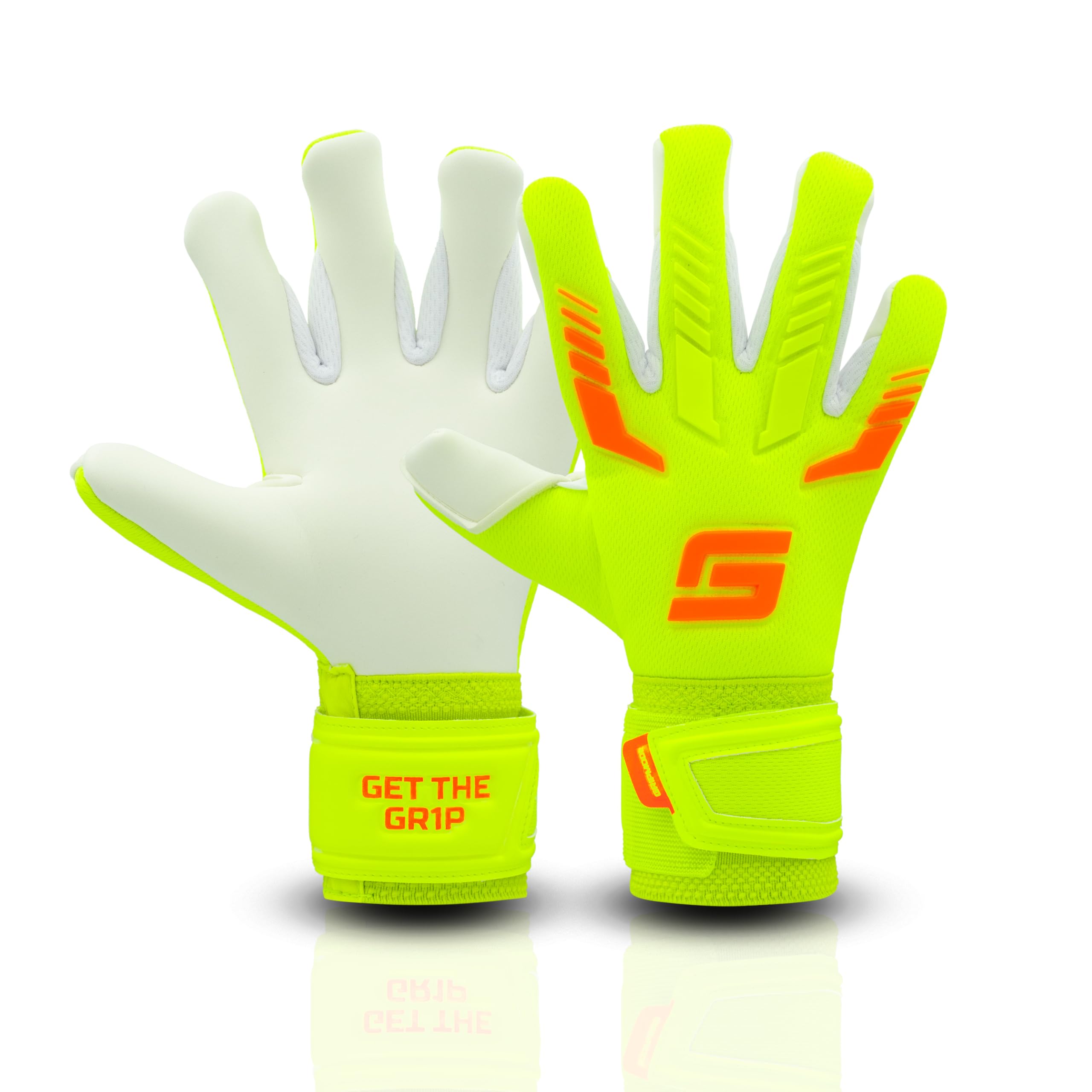 GRIPMODE Torwarthandschuhe Kinder Venom Junior 2.0 - Torhüter Handschuhe mit großer Fangfläche - Fußball Torwarthandschuhe mit 3 mm Griptec Latex für zusätzlichen Grip - Größe 4-6