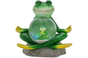 Yoga Frog Miniature 45MM Tabletop Snow Globe Decoration