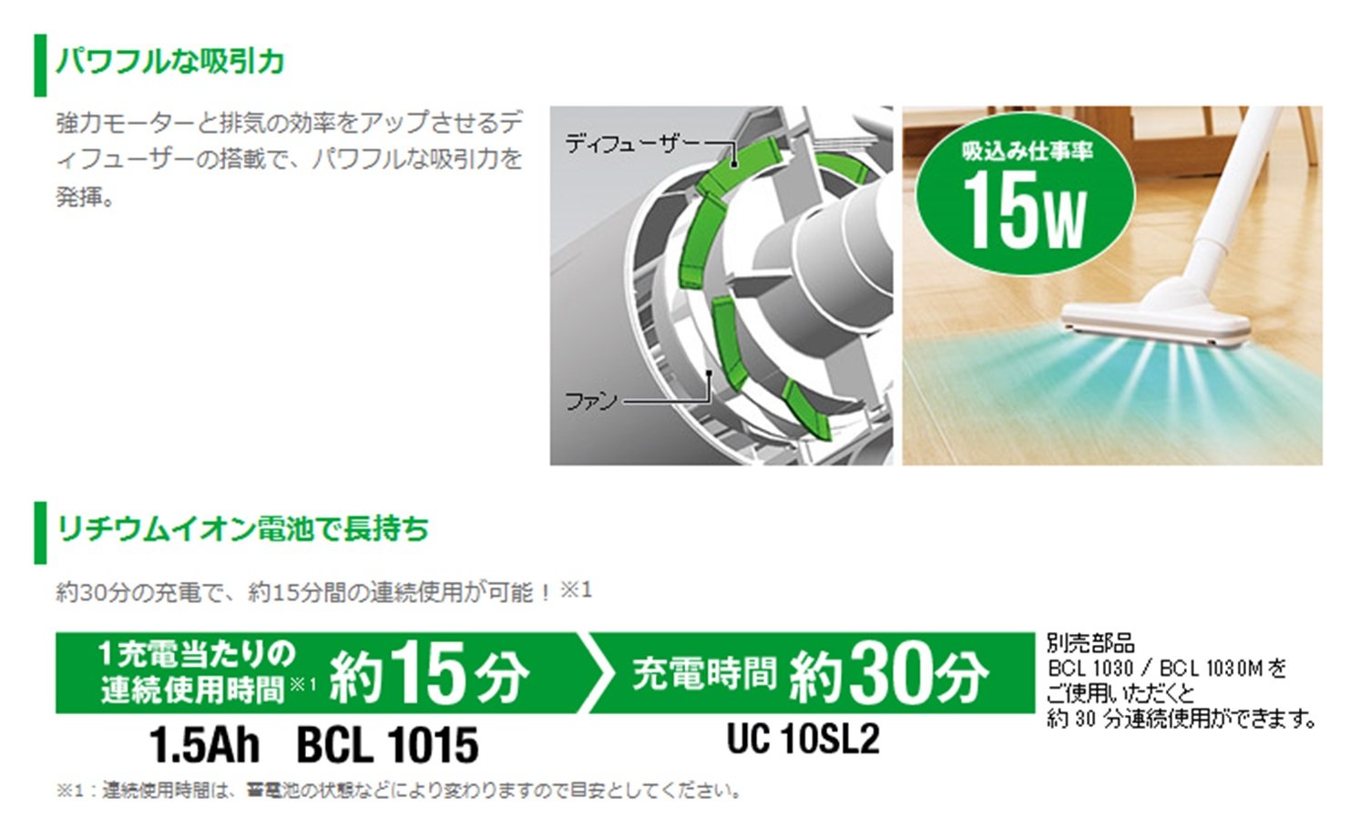 Amazon.co.jp: HiKOKI(ハイコーキ) 10.8V コードレスクリーナー