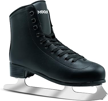 Figure Skates for Women and Men Classic Ice Skates Indoor Outdoor Lace-Up Fun Ice Skate Shoes for Kids Adult