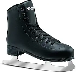 Patins artísticos para mulheres e homens clássicos patins de gelo para uso interno e externo com cadarço para crianças e adultos