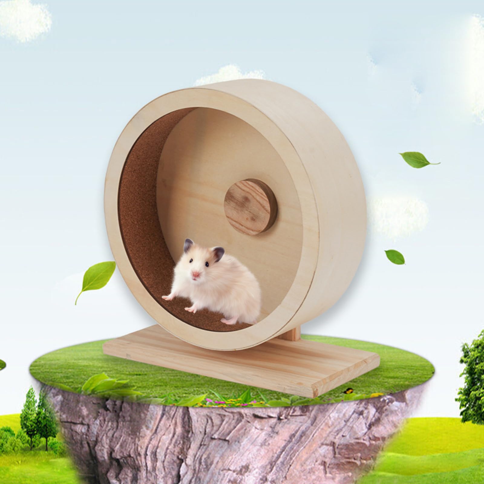 Amazon.co.jp: JISADER ハムスター回し車 サイレント ホイール 木製