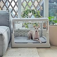 Vista 5 de Diggs Snooz Memory Foam Dog Bed - Ideally Sized Revol Dog Crate Pad - Premium Orthopedic Pet Bed for Crate or Home - Grey, Small