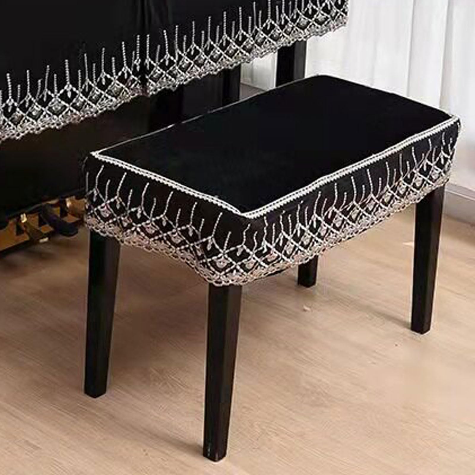 Enigmaire Protective Cover For Upright Pianos,Household Dustproof Piano Cover,washable Multicolor Multiple Protective Piano Cover,Soft,Decorated,for Most Standard-Sized Upright Pianos