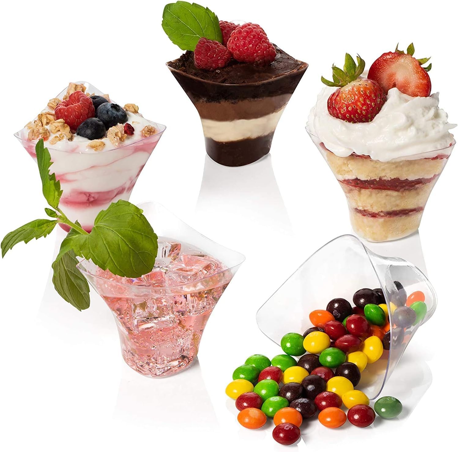 APOLLINE INDIA® Mousse Cup Tulip Dessert Cup (Pack of 20) 3