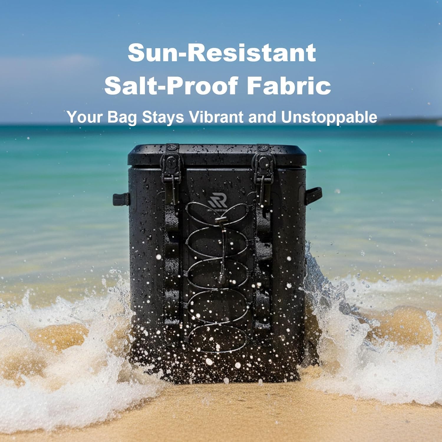 Zipperless Magnetic Cooler Backpack 30 Can, 48H Insulated Leakproof Soft Cooler with One-Hand Lid, Premium Waterproof TPU Cooler for Camping Fishing Gift for Men & Outdoor Lovers - Image 5