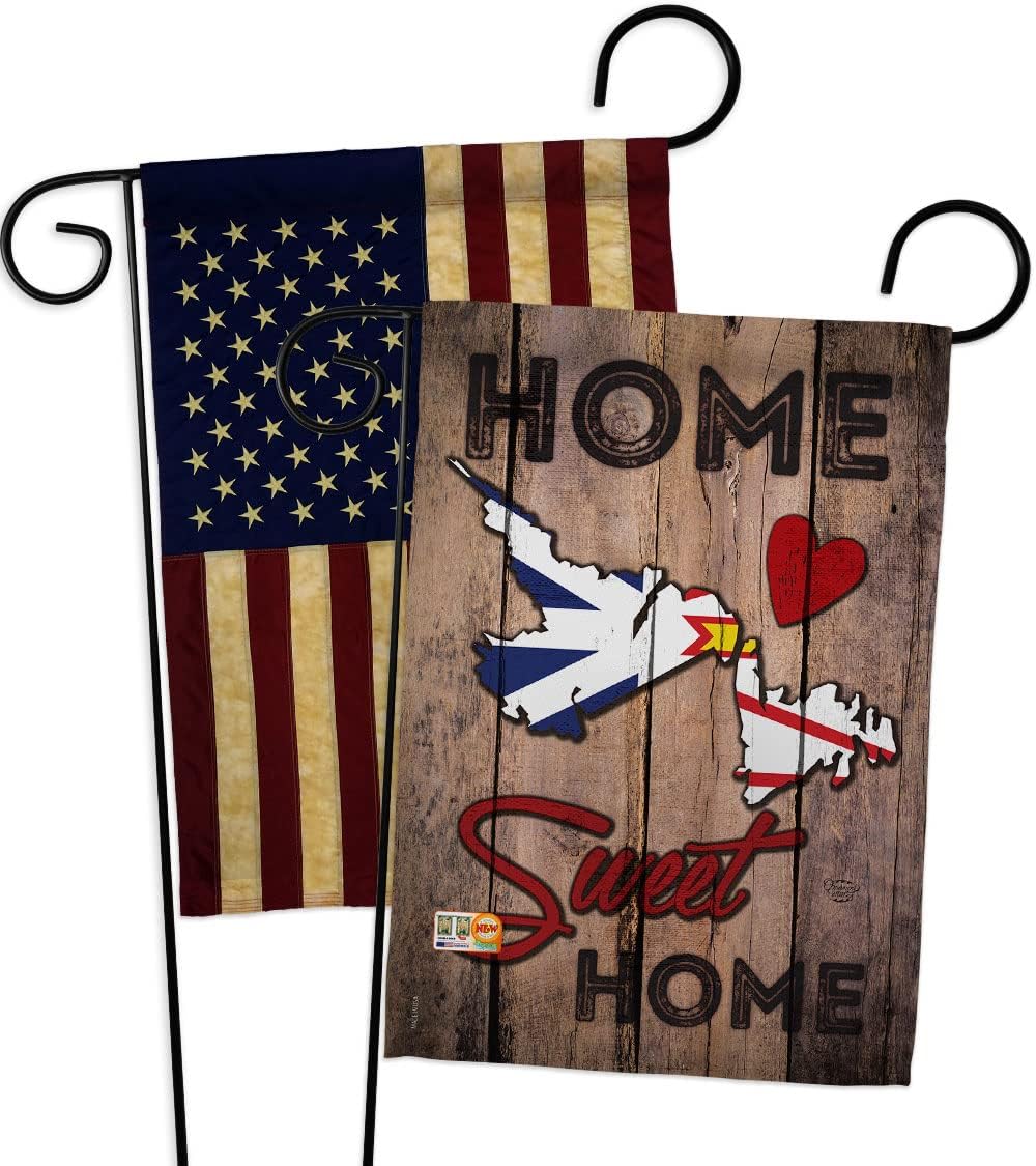 Canada Provinces Newfoundland and Labrador Home Sweet Garden Flags Pack Regional Canadian Territories Region Country Particular Area USA Vintage Applique Gift Yard House 13 X 18.5