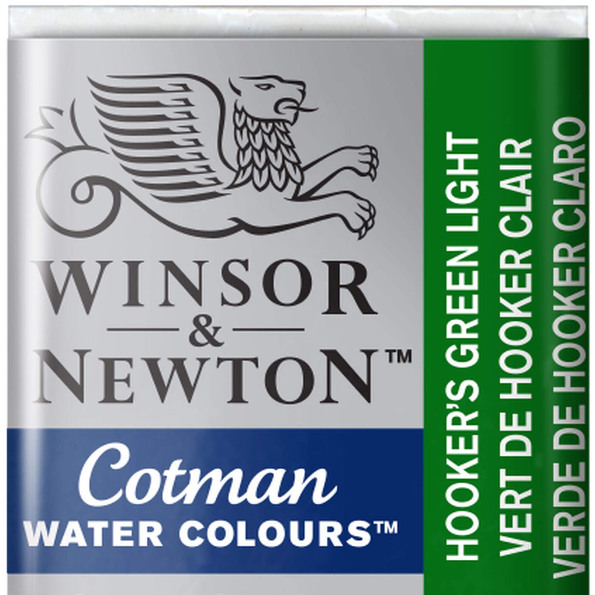 Winsor & Newton Cotman Watercolour Paint Half Pan – Hookers Green Light 314 — image 1