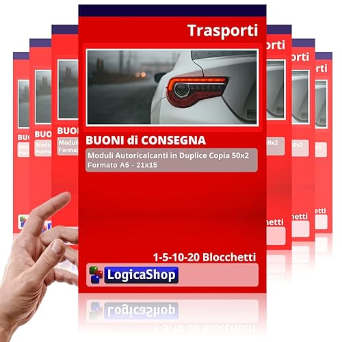 Buoni di Consegna in Duplice Copia Autoricalcante, Moduli 50x2, Formato