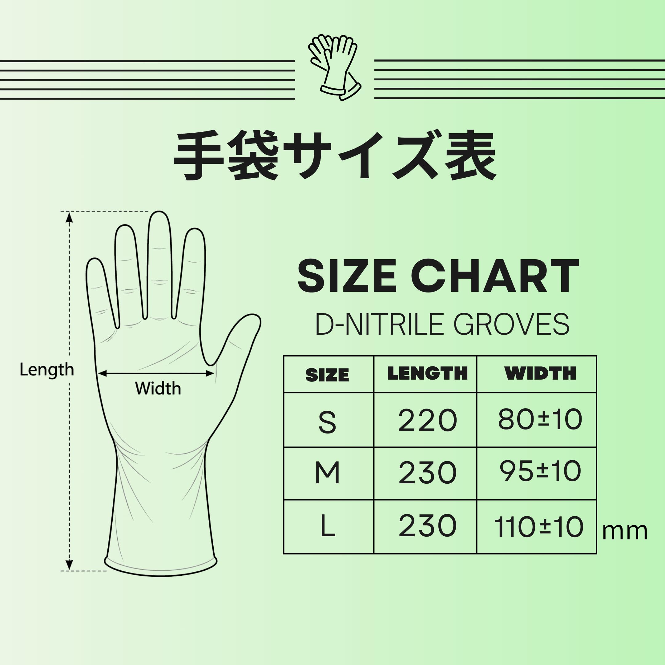 Amazon.co.jp: 大日産業 ニトリル 手袋 ブルー パウダーフリー Lサイズ