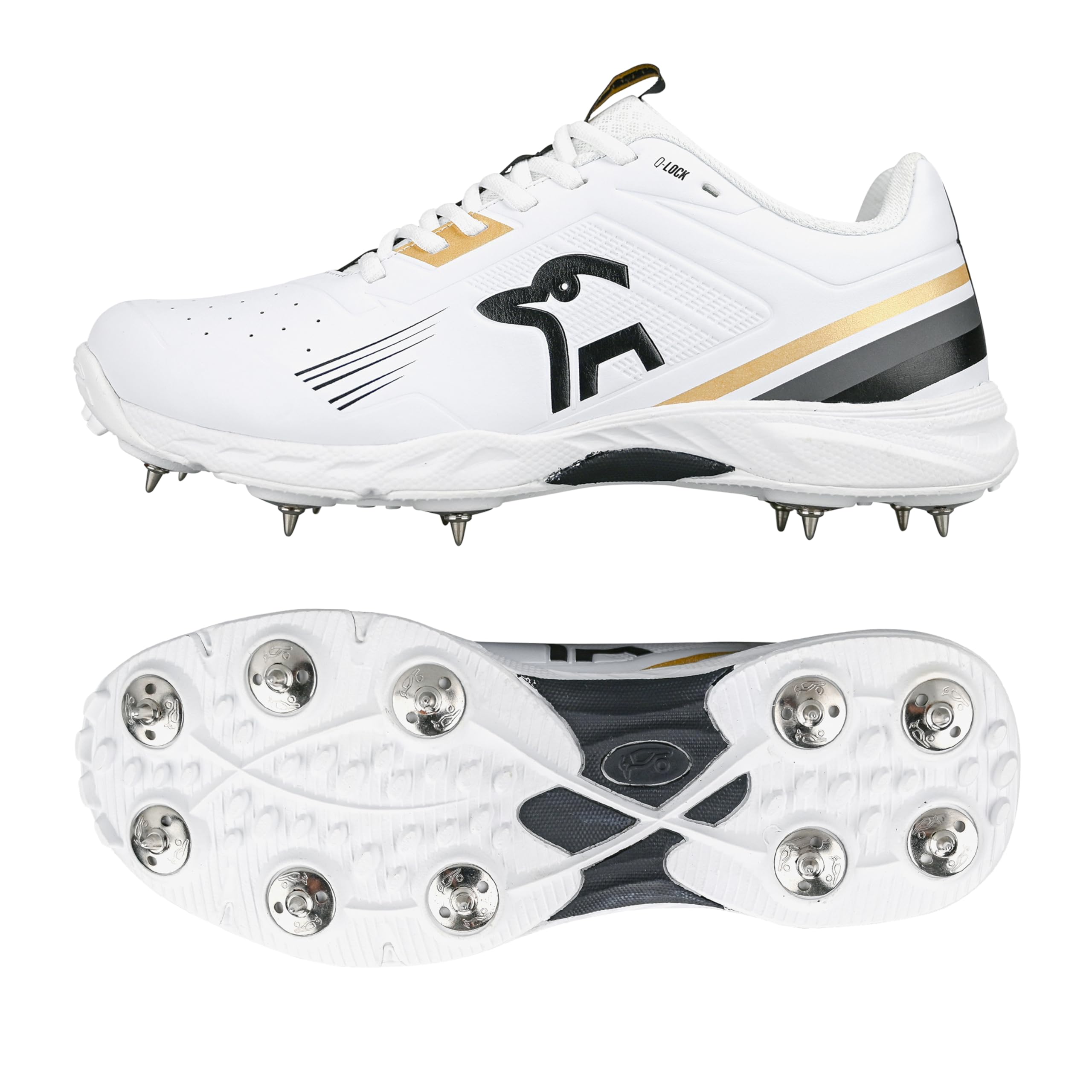 KC 3.0 Spike Cricket Shoe - Gold/Black