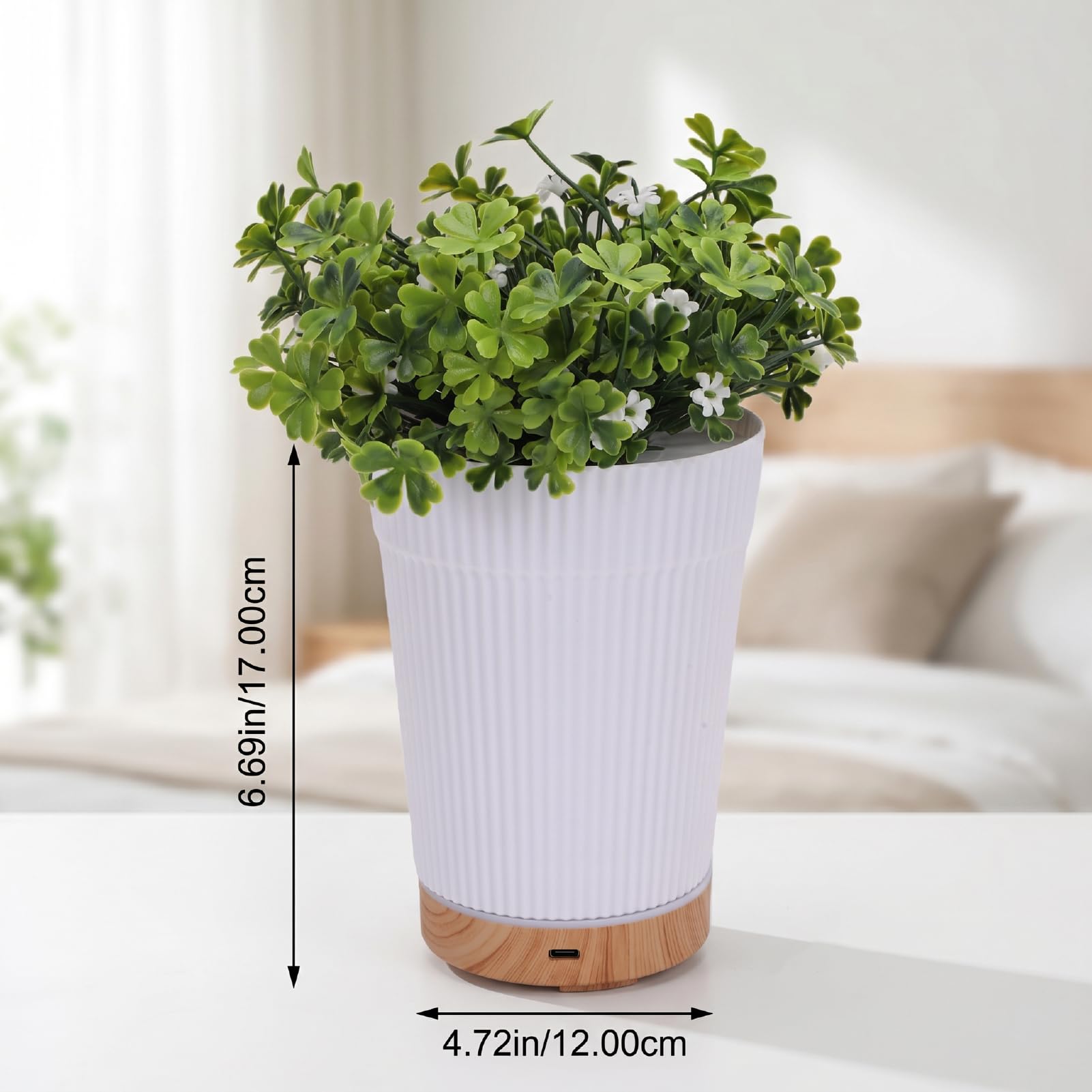 Fockety Diffusor für ätherische Öle, 500 Ml Luftbefeuchter (Grüne