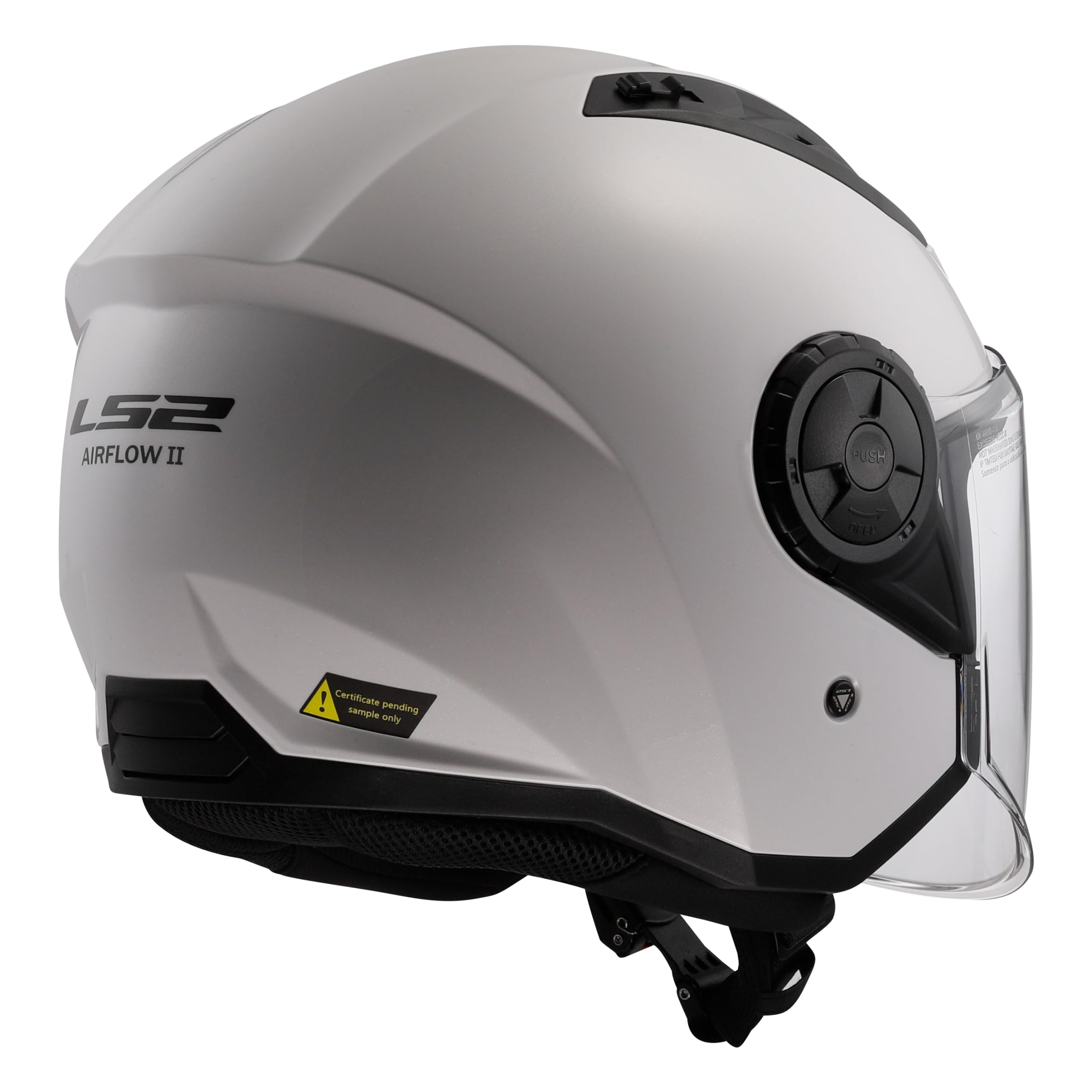 LS2 Open Faced Motorcycle Helmet Airflow II ECE 22.06 Gloss