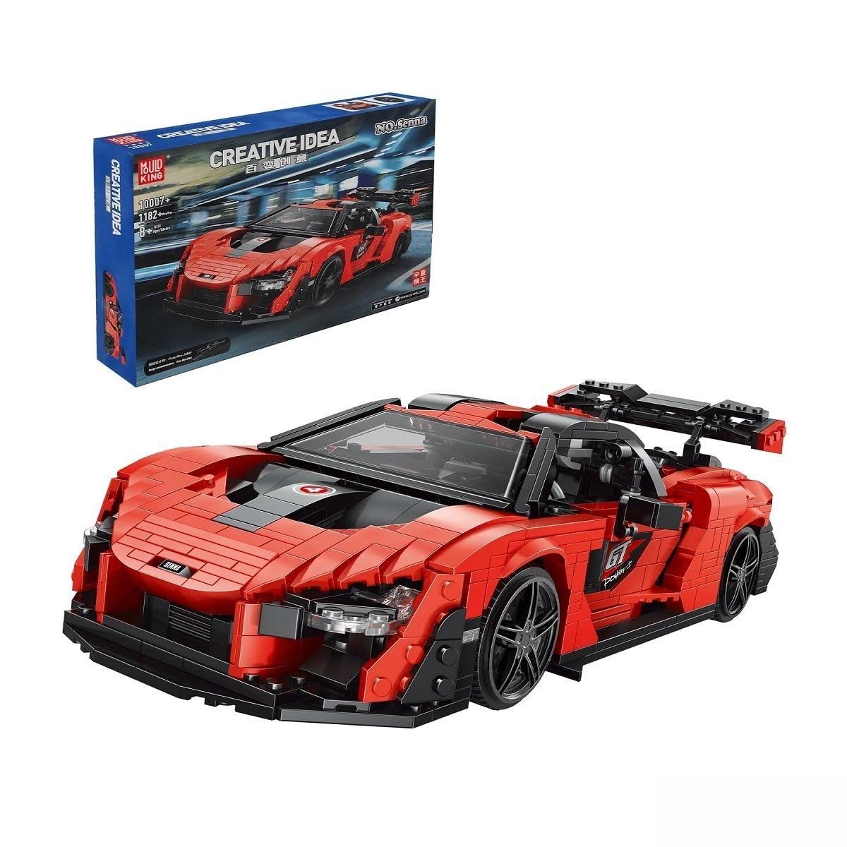 Mould King Seine Supercar Build Brick Model Car 1182/Pcs Static 10007