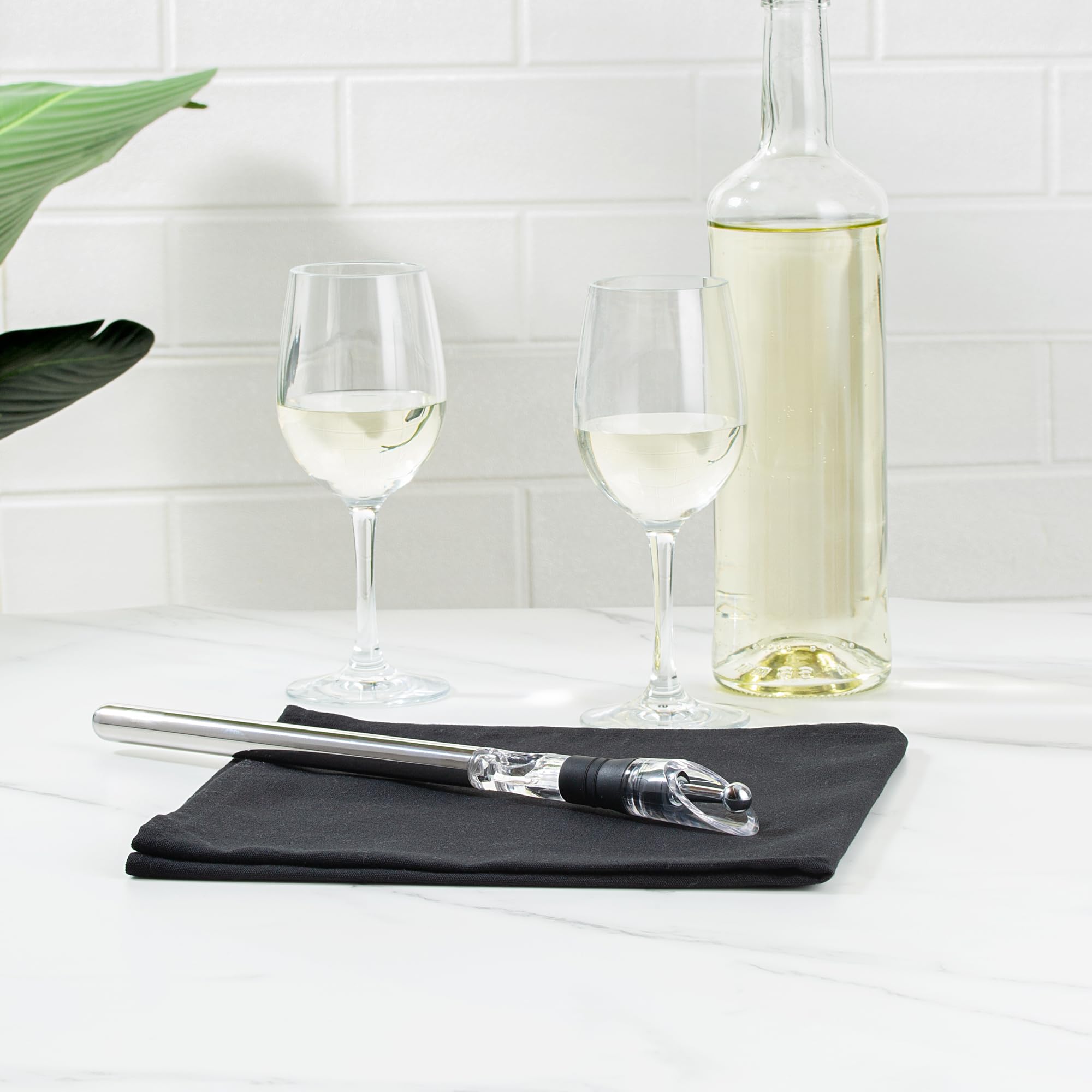 Stainless Steel Wine Chilling Rod - Aerator & Pourer -7