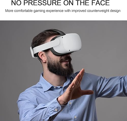 Miniatura 2 de BUSQUEDA Elite Strap with Dual Magnetic Battery Pack for MetaOculus Quest 2,Twin Replaceable Battery Combo 6000mAh x2 VR Power,