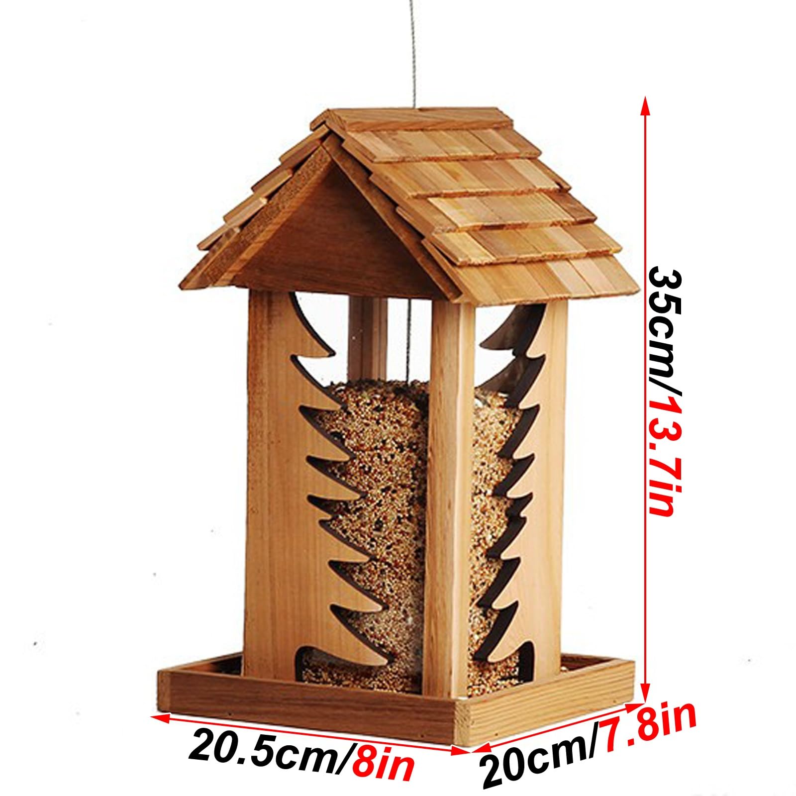 Karmniki dla Ptaków na Zewnątrz, Wiszący Karmnik dla Ptaków, Nowatorski Wygląd, Silna Odporność na Warunki Atmosferyczne, na Balkon, Werandę