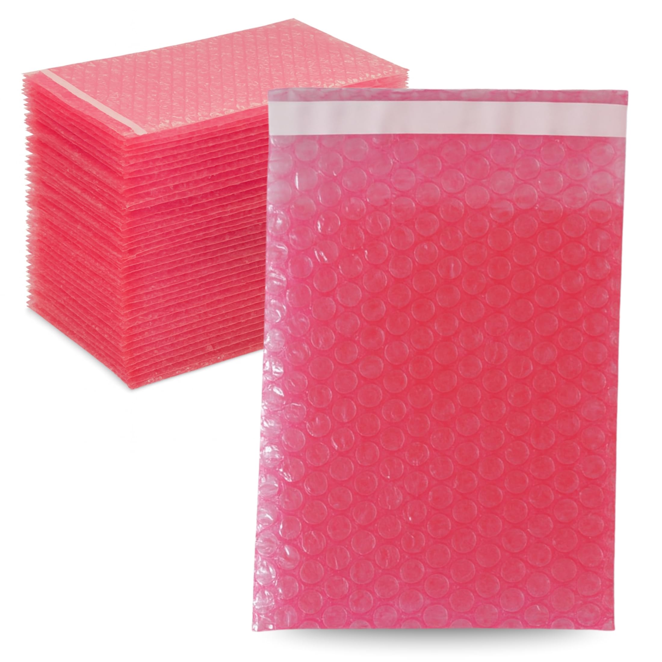 dm-folien Luftpolsterbeutel I 240 x 320 + 50 mm I 450 Stück I 80 µ I Antistatische Luftpolstertaschen mit Klebestreifen I 3-lagige Bubble Bag Versandtaschen ideal für Elektrogeräte