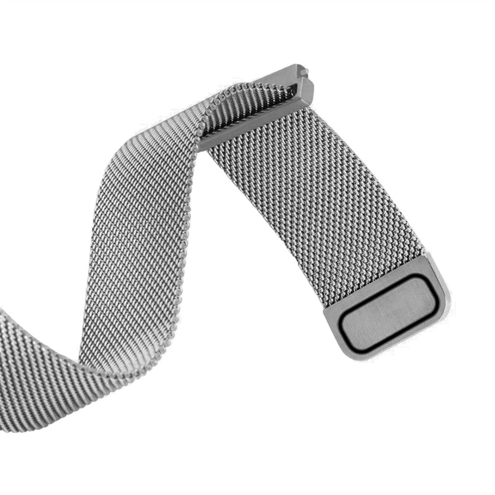 QHQQXN Correa De Reloj Correa De Malla De Metal Correa De Acero Inoxidable 18/20/22 Mm Correa De Cabeza Plana Accesorios De Reloj/Rojo/18 Mm