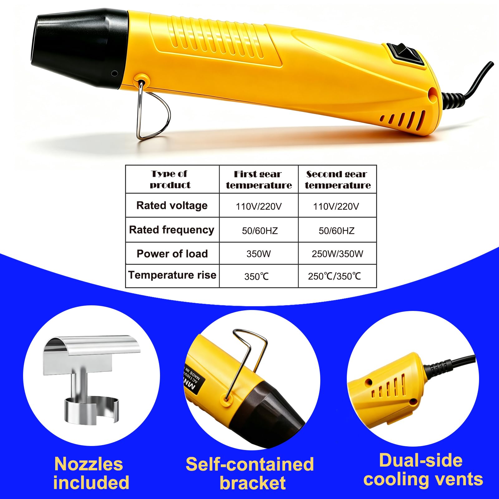 532 conectores de alambre de sellado de soldadura y kit de tubos termorretráctiles con pistola de calor, conectores de alambre de soldadura, conector eléctrico de alambre impermeable para