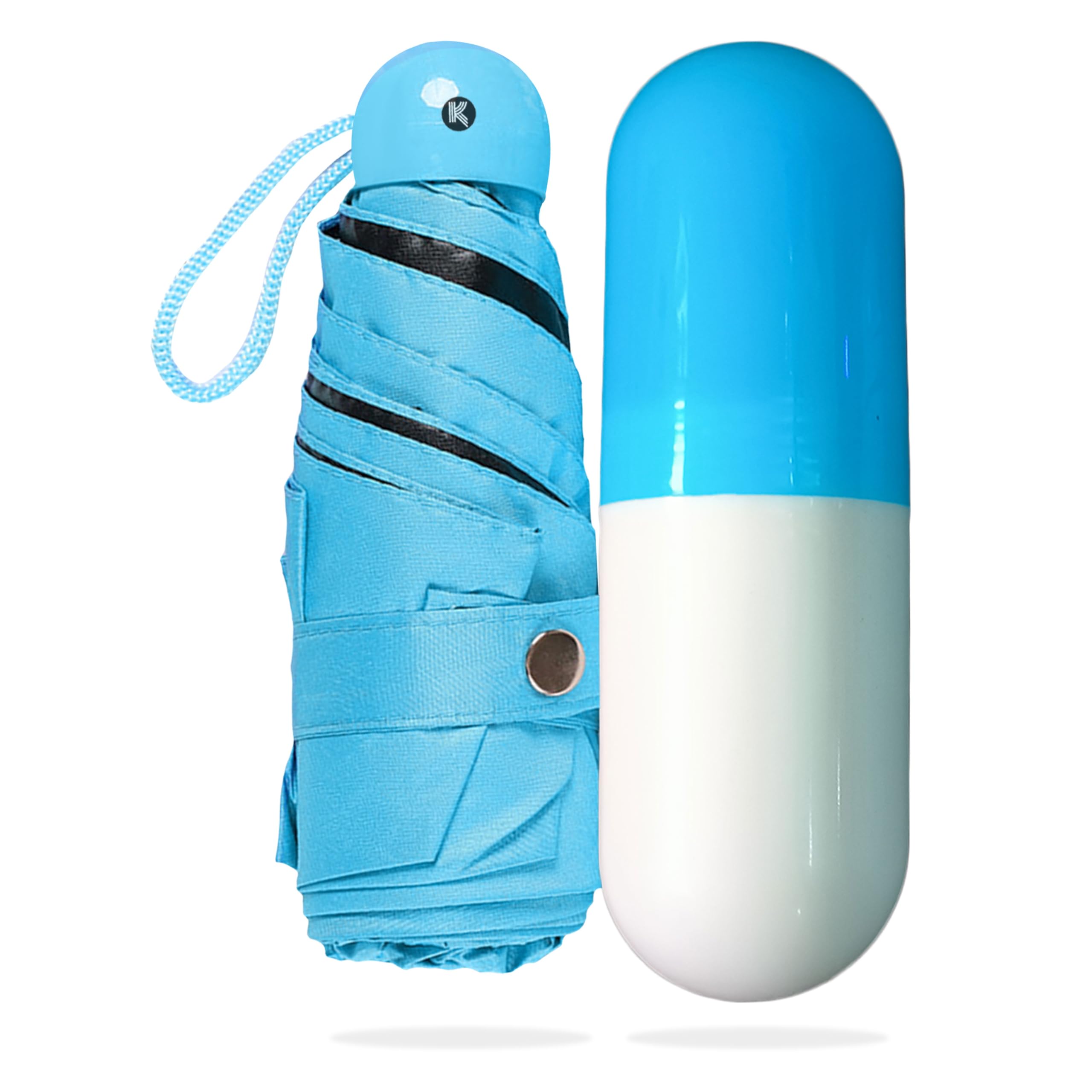 Cute Capsule Umbrella for Rain, Wind Proof, Mini Portable Travel for Men/Women/Boys/Girls/Kids, Manual Open and Close Mechanisms-image-12