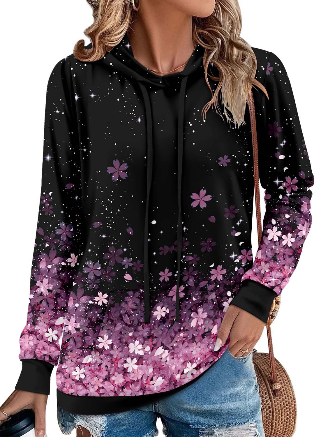Angerella Long Sleeve Hoodies for Women Pullover Hooded Sweatshirts