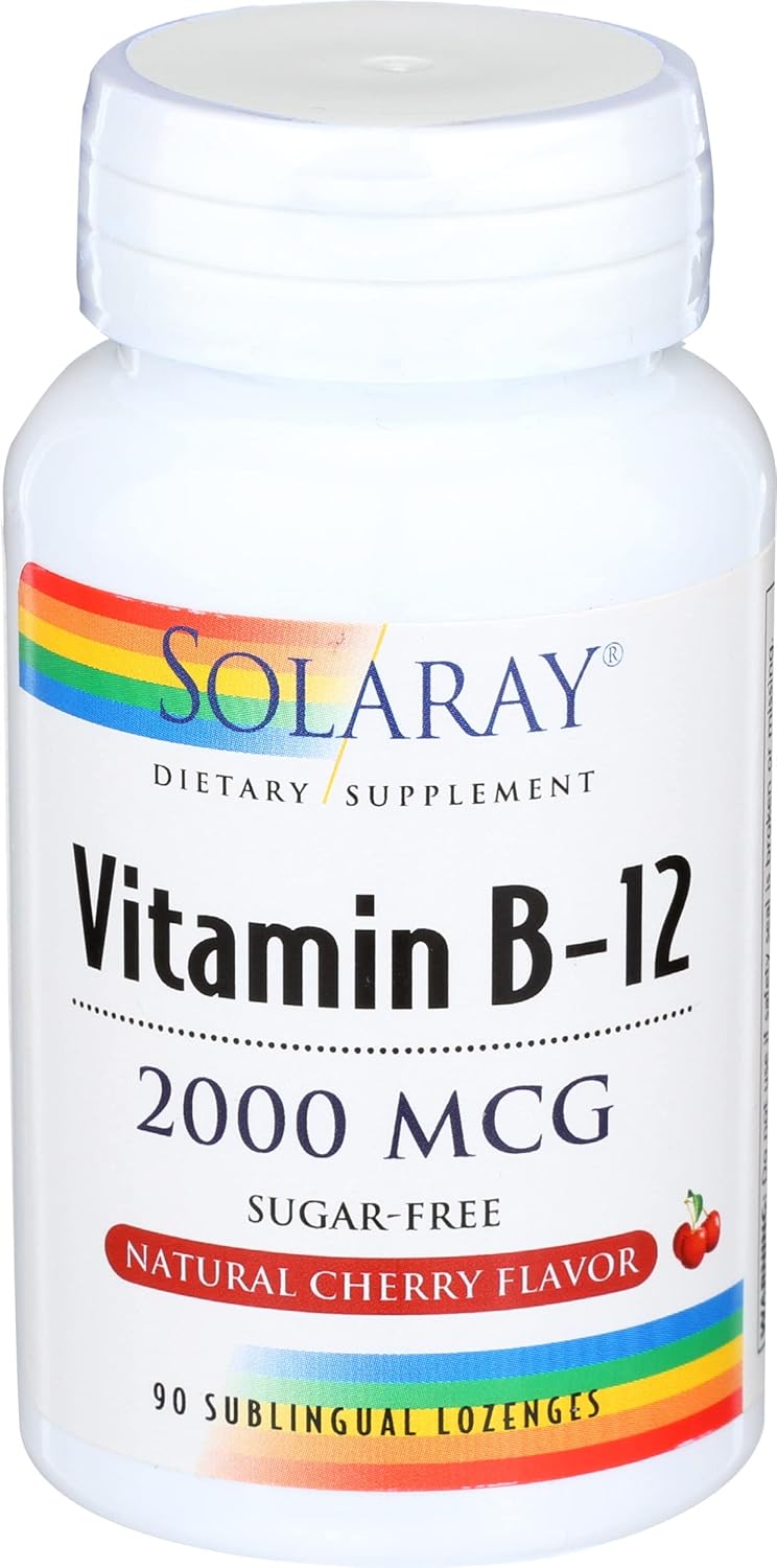 Solaray, Vitamin B 12 2000Mcg, 90 Count