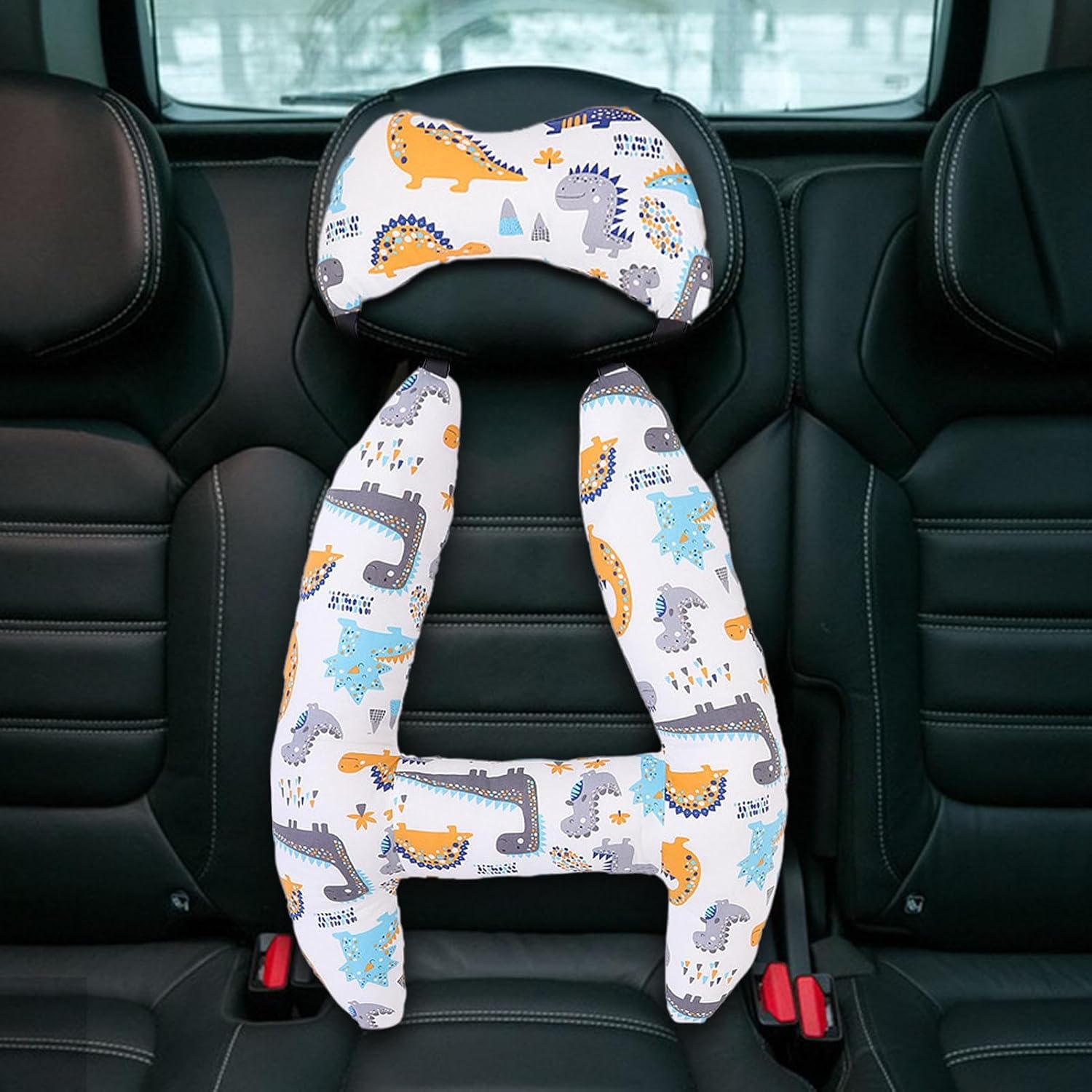 Set of 2 Car Travel Pillow, Comfort H-Shaped Cushion Pillow, Long Distance Travel Sleep Pillows for Head and Body Support