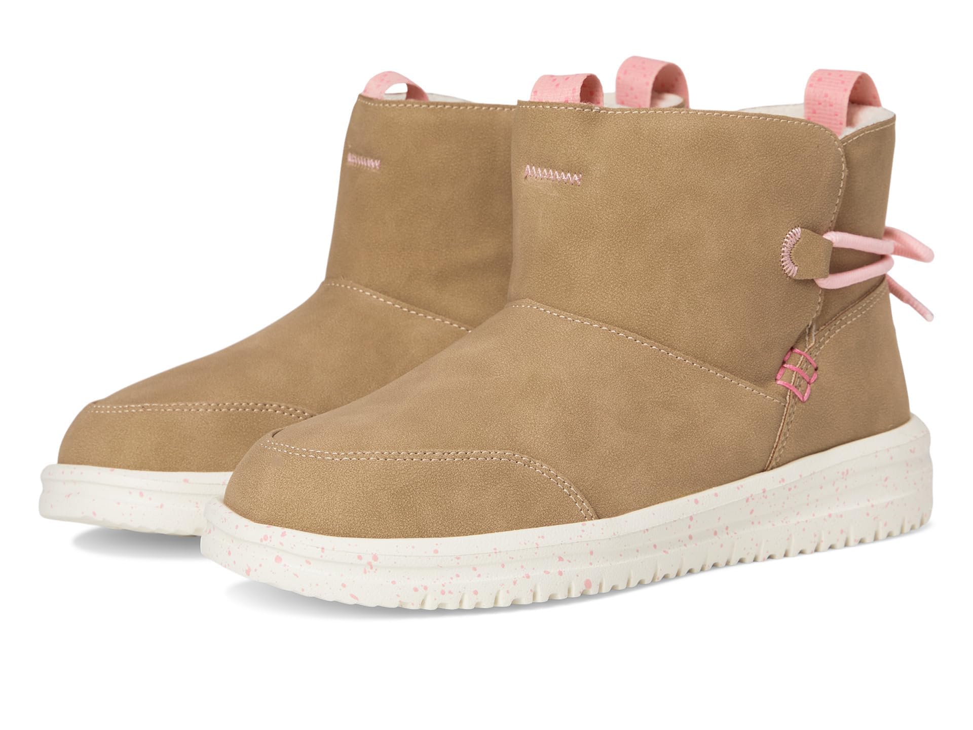 HEYDUDE womens Camden Bow Boots Cozy (Little Kid/Big Kid)