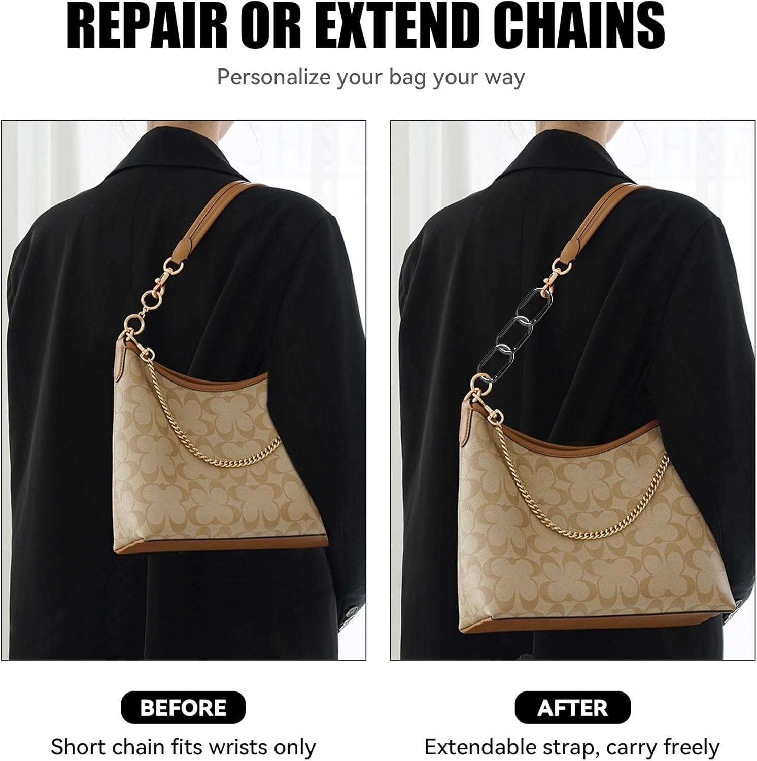 Gopal Small Carabiner Clip 12Pcs: Tiny Oval Clasp Carabiners - Spring O Ring Hook Chain Connector - Mini Purse Keychain Clips Replacement, Multi-use for Bag Dog Tag Paracord Lanyard - Image 3