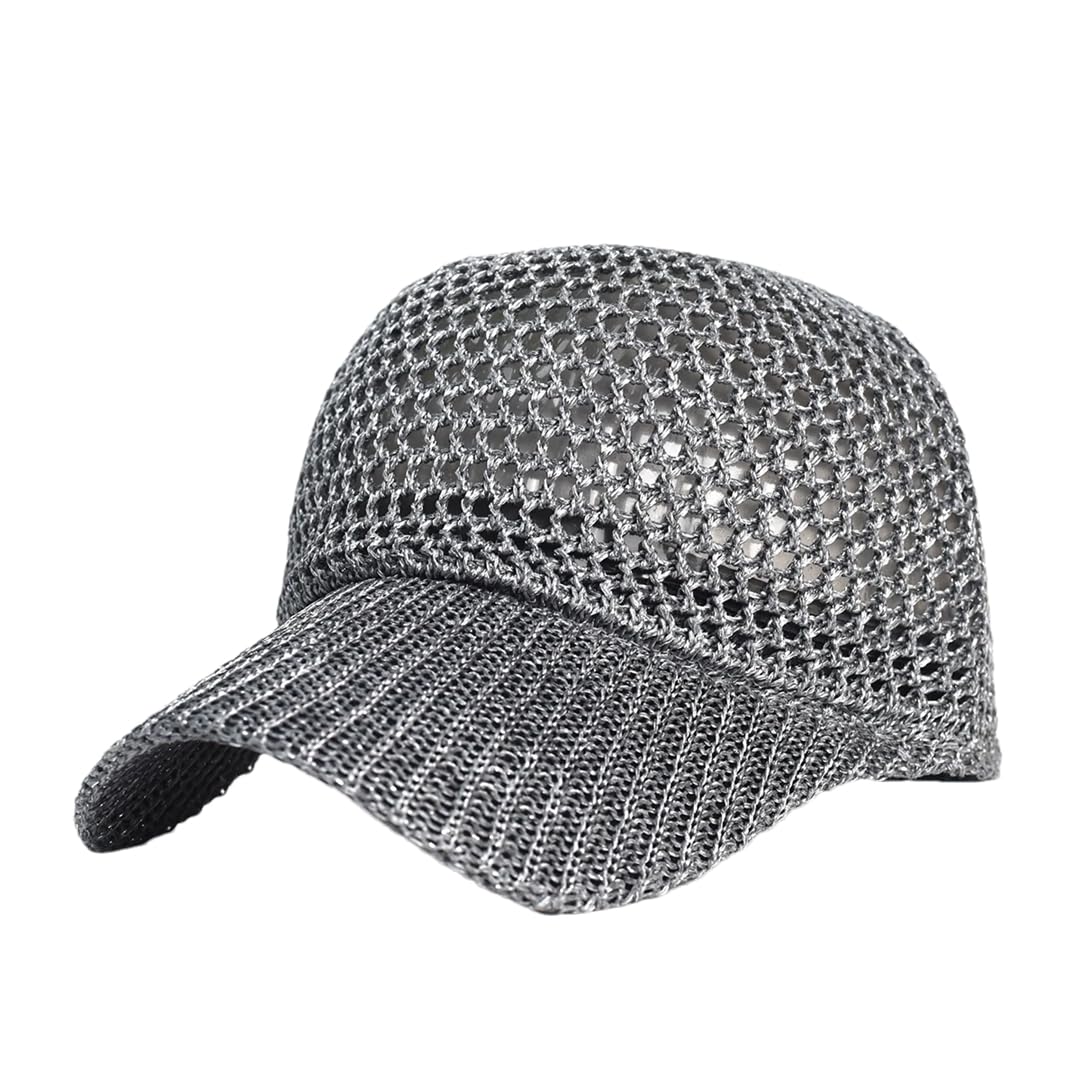 Disimlarl Cappello da baseball vuoto delle donne cappello maglia traspirante cappello maglia cappello maglia regolabile