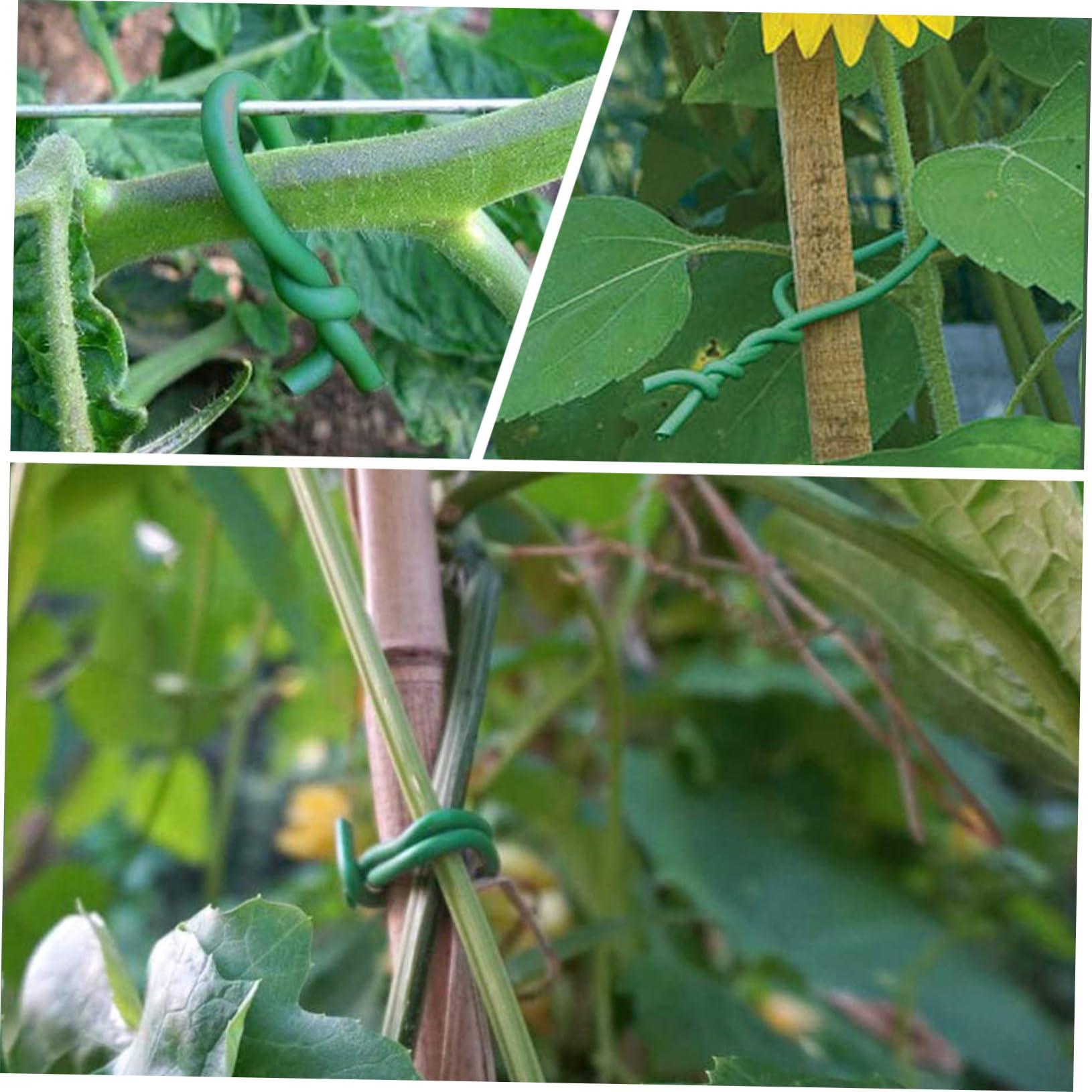 Hemobllo Fascette Stringicavo per Giardinaggio in TPR e Fissaggio Piante e Resistente e Duraturo Adattabile per Versatile