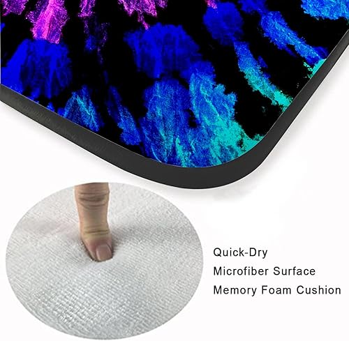 Miniatura 5 de Tapete de esponja lavable para niños y niñas, para dormitorio, sala de estar, bohemio, teñido anudado, diseño hippie arco iris, espiral,