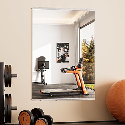 Keonjinn Home Gym Mirror, 48" x 32" Workout Mirrors for