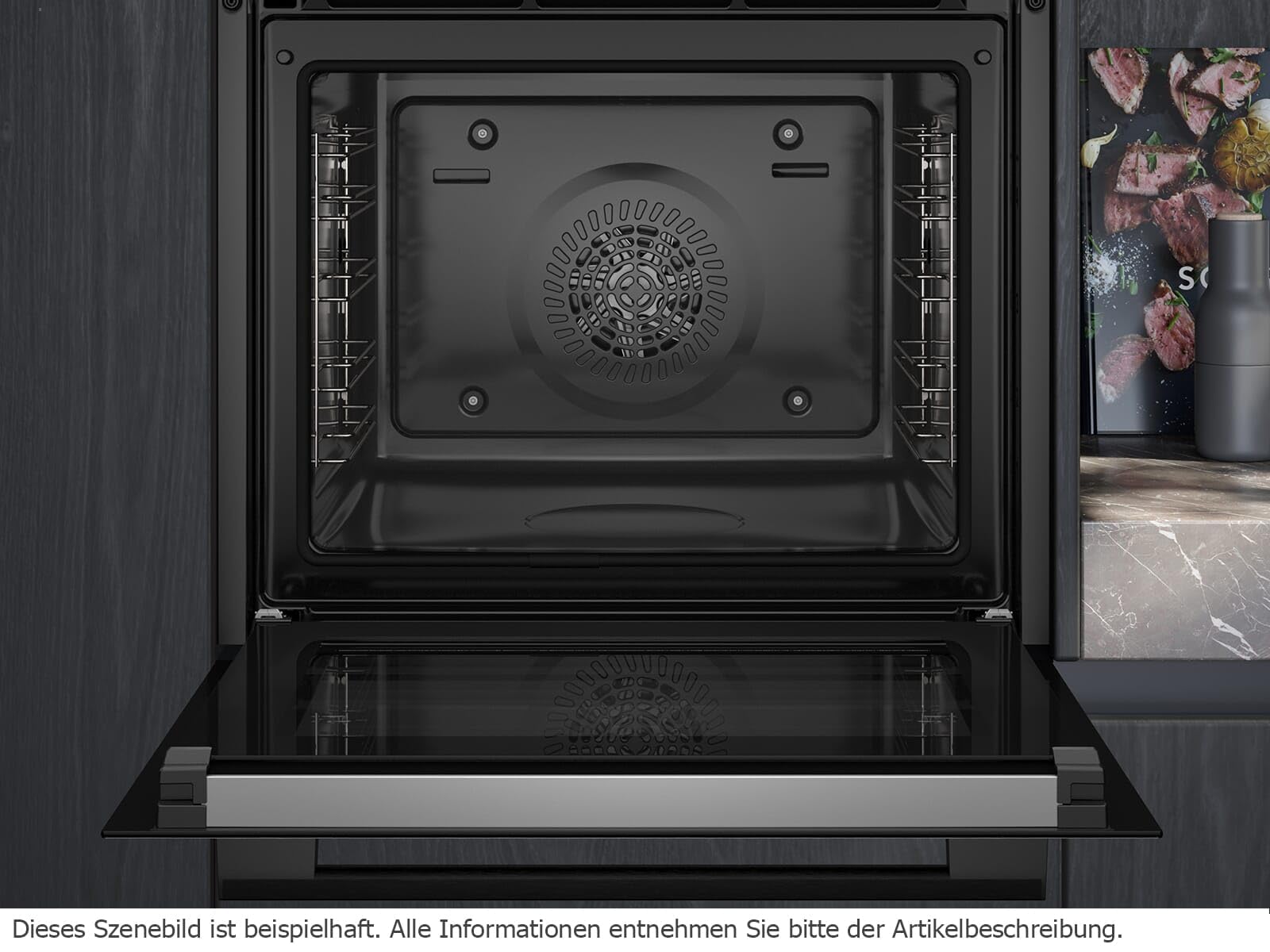 Siemens PQ314IV0SZ Set Pyrolyse Backofen Edelstahl HB273ABS3 + Induktionskochfeldabzug ED851BS16E