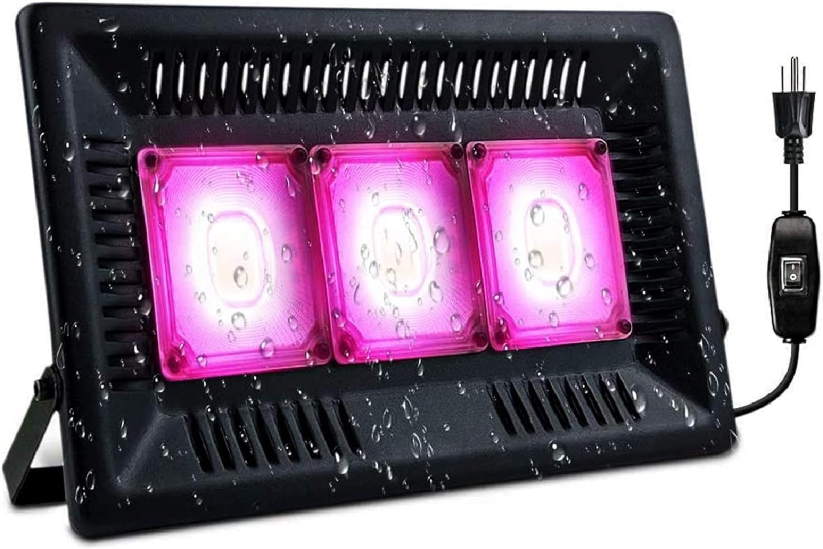 Profey Lampe Horticole, P600 Lampe Plante Interieur LED Spectre Complet, IP67 ETanche, Grow Light pour Une Culture Tout Au Long De L'AnnéE Avec Un éClairage De 270° - LumièRe Rose