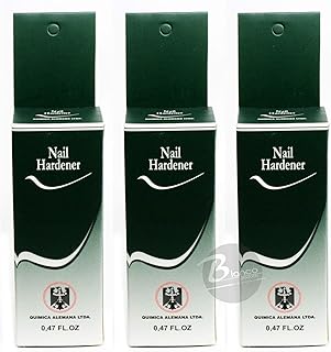 3 Bottles Quimica Alemana Nail Hardener Strengthener Polish Treatment 0.47 oz by Quimica Alemana