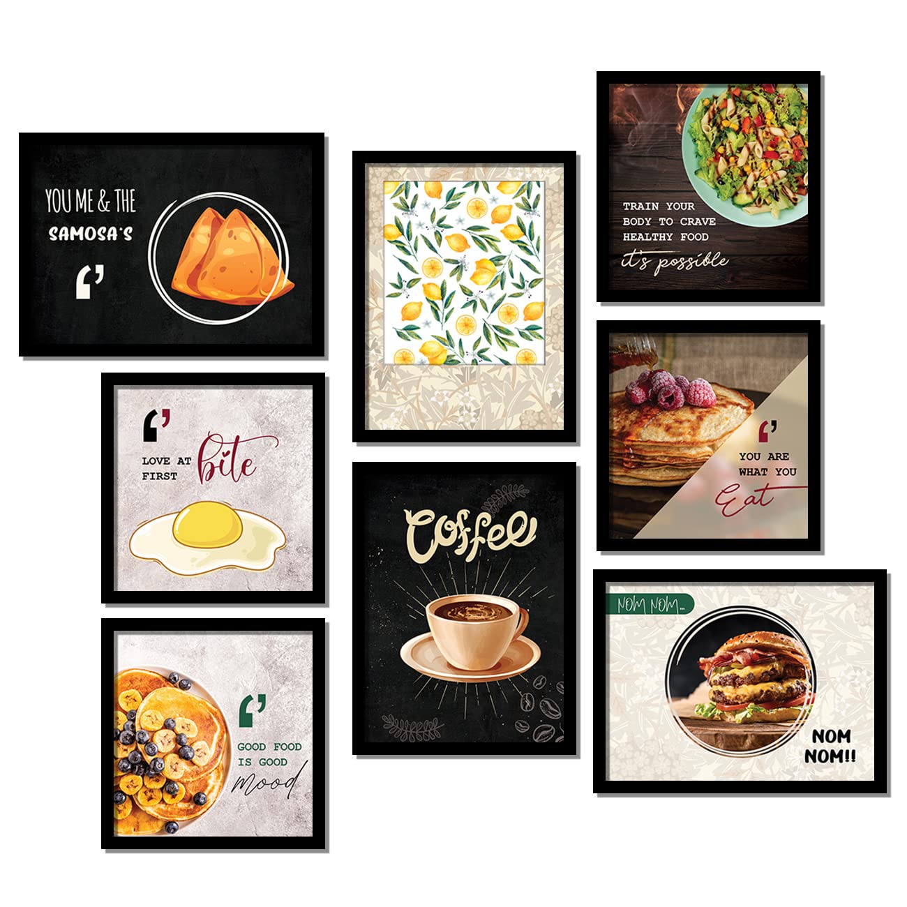 Kotart Photo Frames For Kitchen And Restaurant Wall Decoration Food