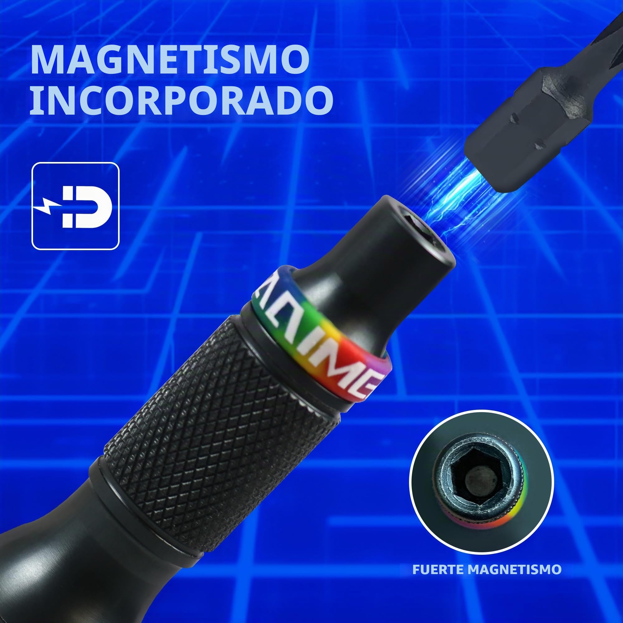 Destornillador Multibit, Juego Portátil con Puntas Intercambiables,Herramienta Reparación para Hogar Bricolaje y Electrónica