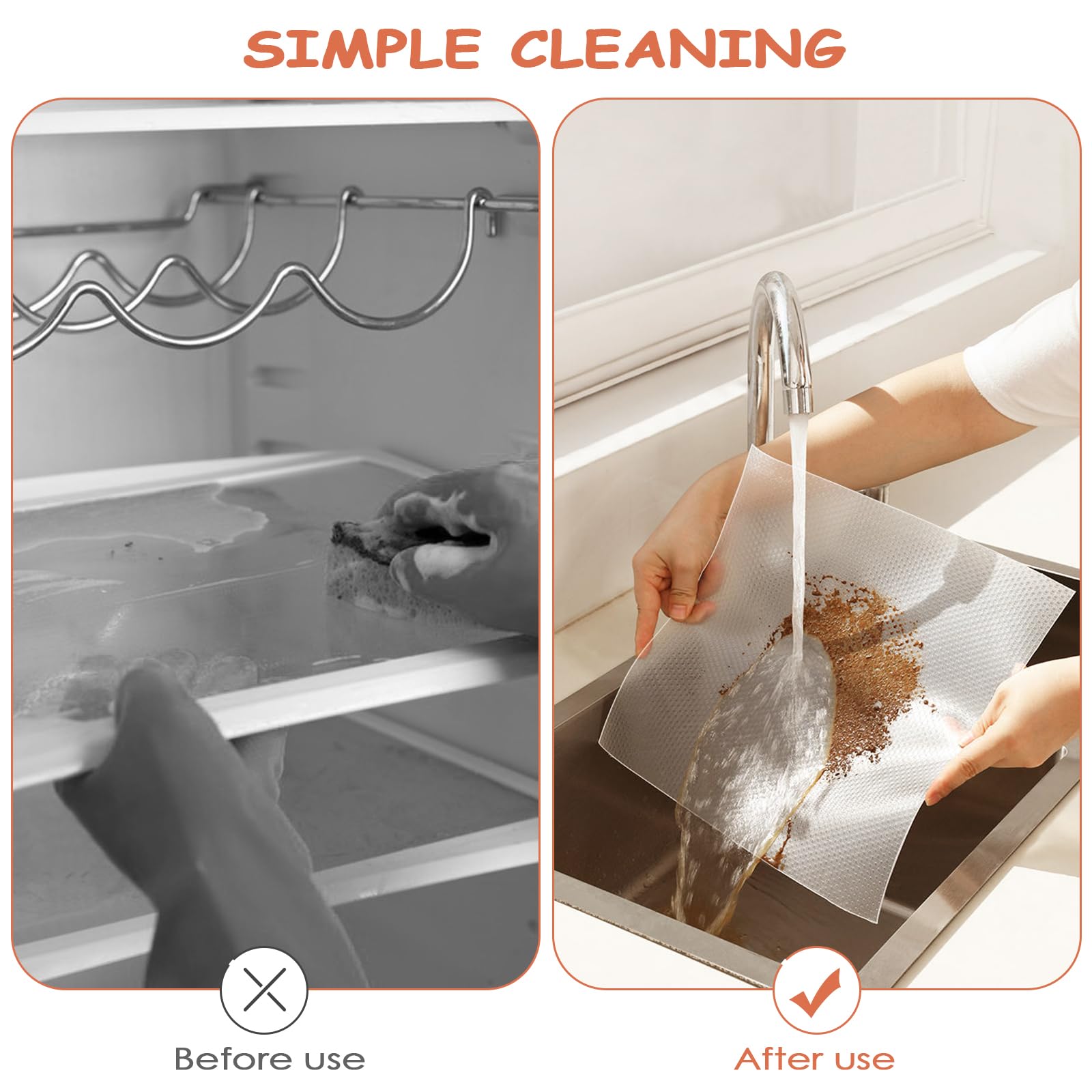 Tappetino Antiscivolo EVA Trasparente 30x400cm - Per Cassetti, Frigoriferi, Ripiani - Foto 7