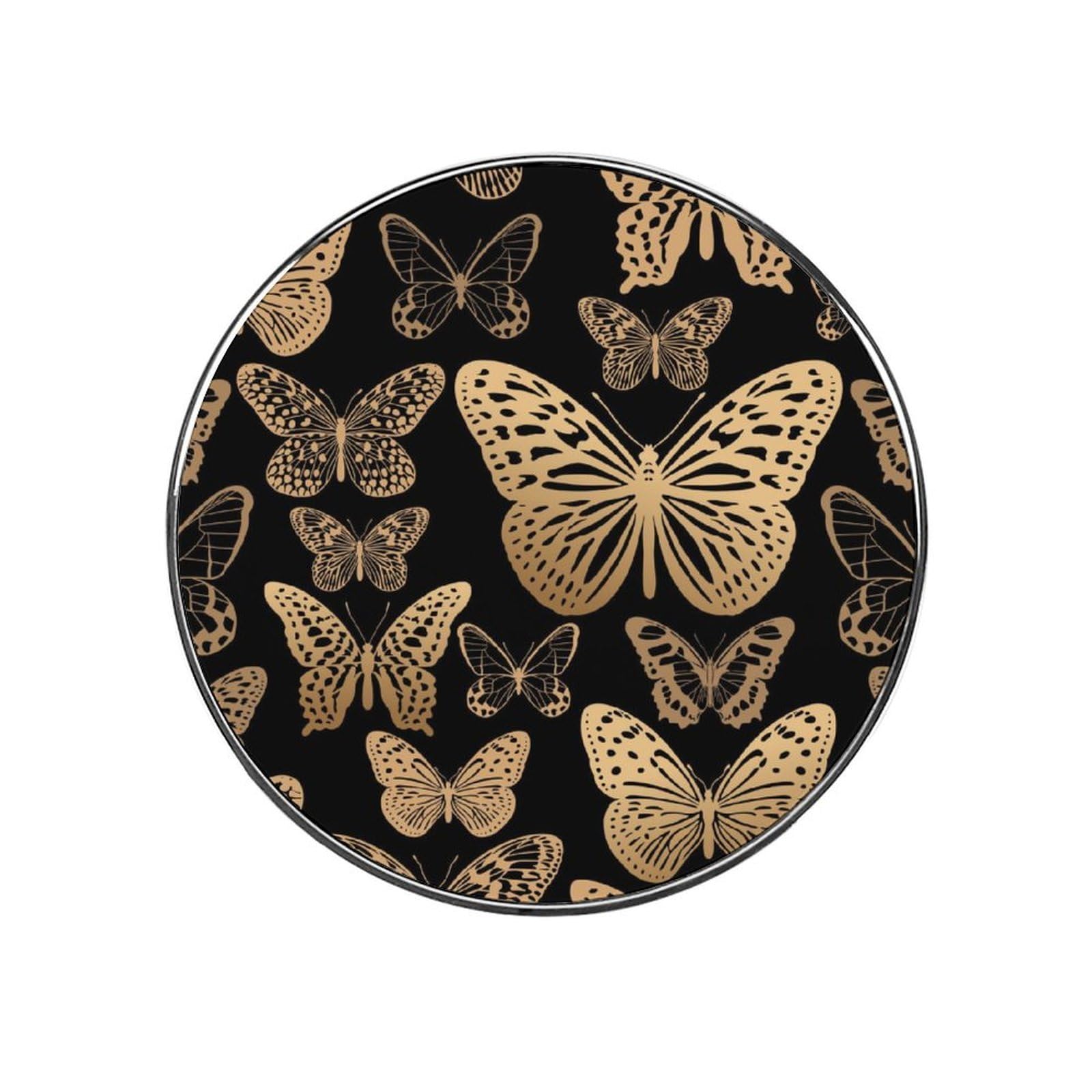 Golden Butterfly Alloy Fridge Magnet For Office Cabinet Refrigerator Whiteboard Photo